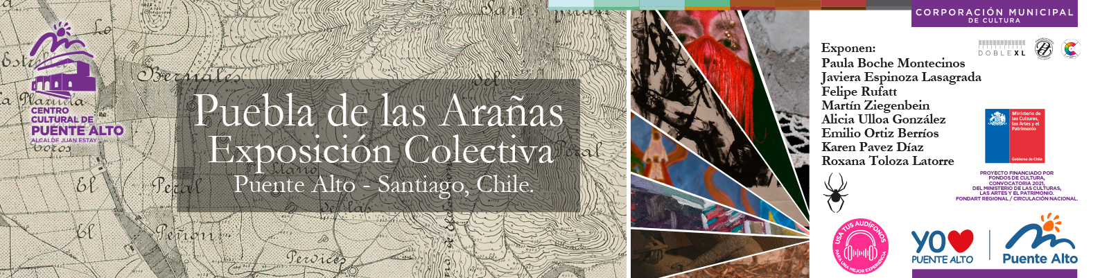 “Puebla de las Arañas”: Exposición de Arte Contemporáneo en el Centro Cultural de Puente Alto